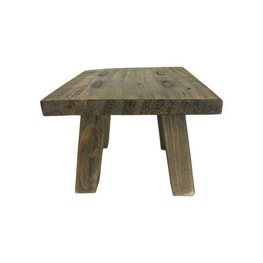 Deko Mini-Hocker aus Holz (B20cm x B20cm x H 15cm)