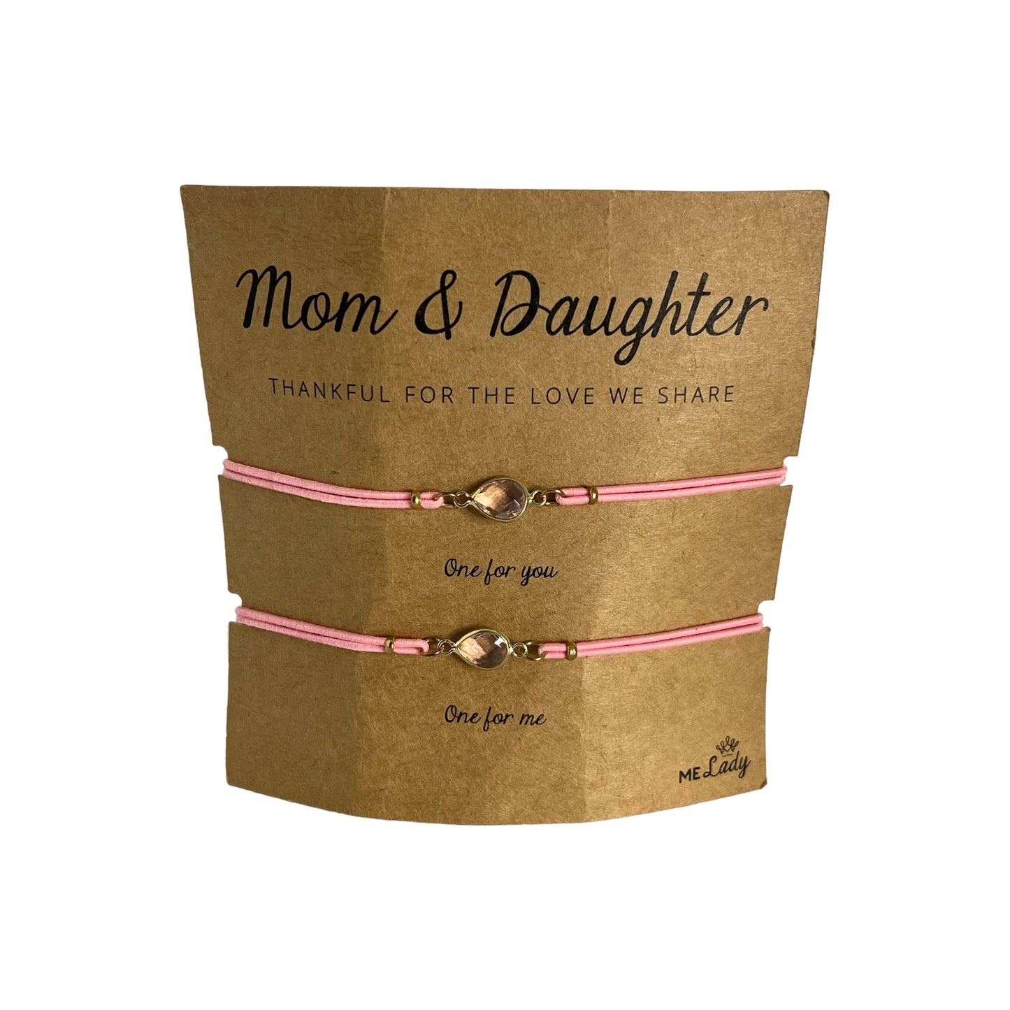 Armbänderset: Mom & Daughter in rosa