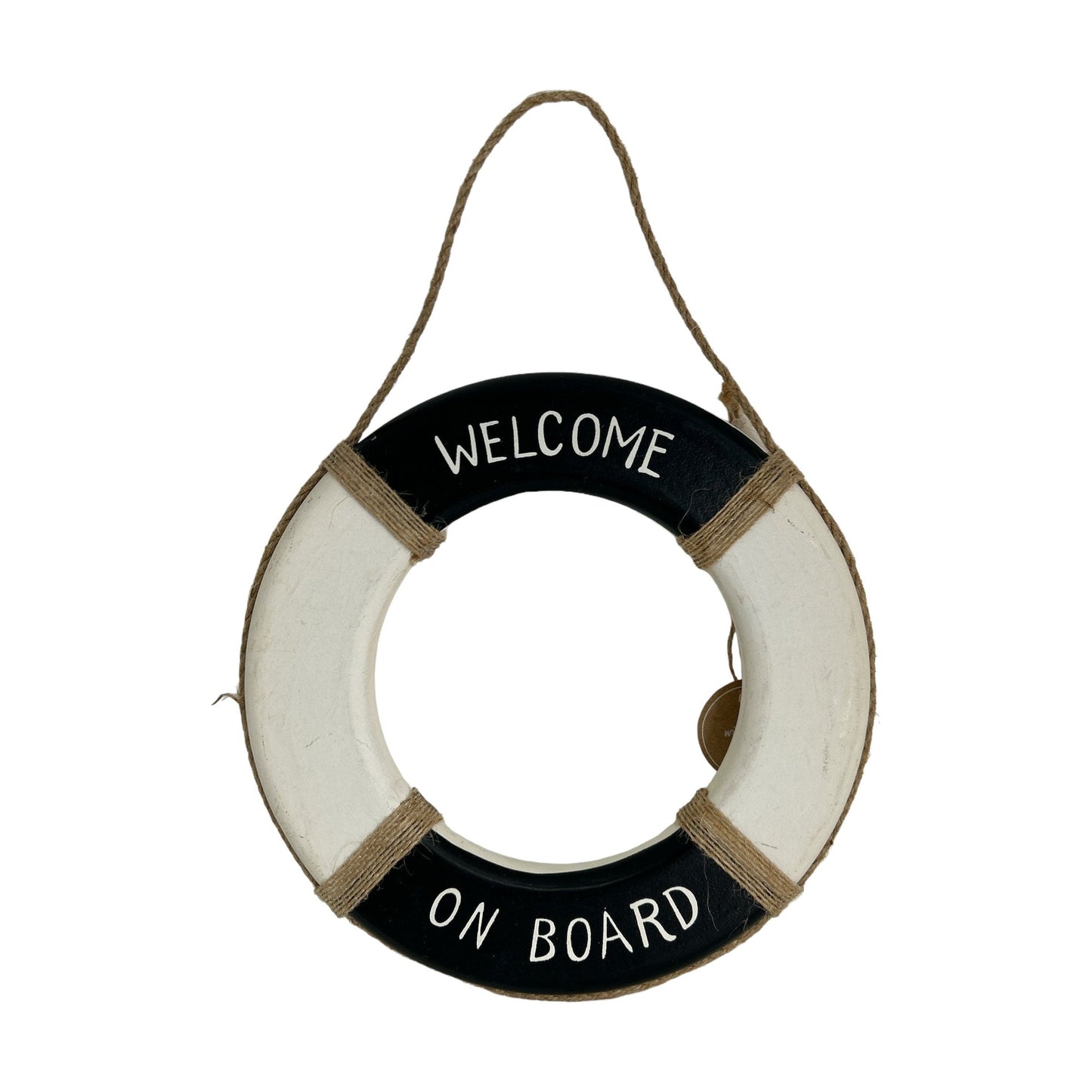 Deko Rettungsring aus Holz  “Welcome on board’  19cm