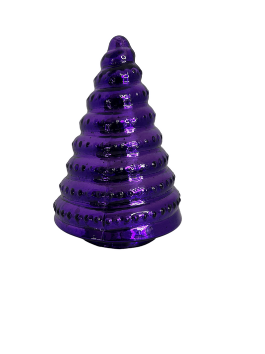 Dekorativer Weihnachtsbaum aus Glas - Purple